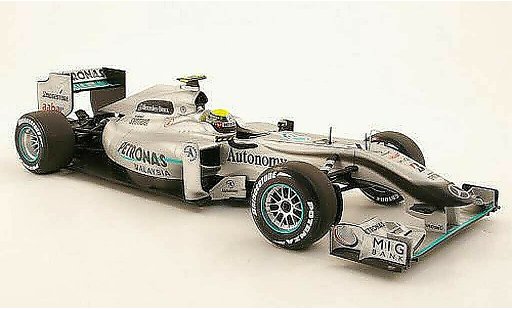 Mercedes F1 2010 1/18 Minichamps MGP W01 No4 Petronas N.Rosberg Saison modellini auto