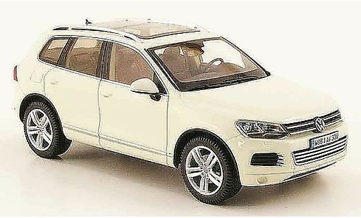 Volkswagen Touareg Base 1/43 Schuco ii bianco 2010 modellini auto
