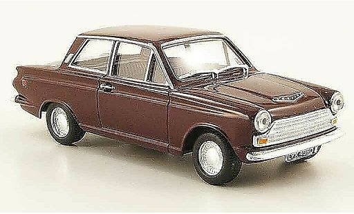 Ford Cortina GT 1/43 Cararama MkI rosso modellini auto