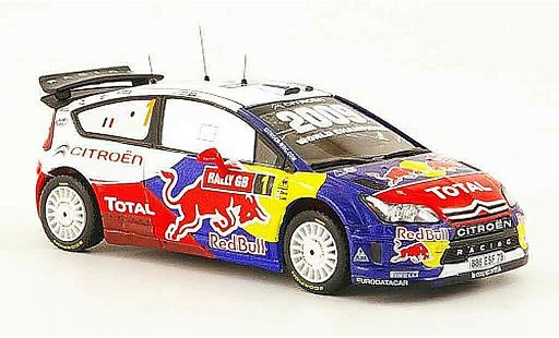 Citroen C4 WRC 2009 1/43 IXO no.1 total vincitore wales gb rallye modellini auto