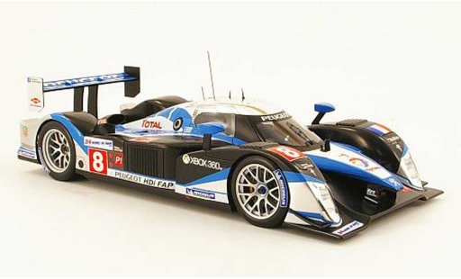 Peugeot 908 2009 1/18 Norev hdi fap no.8 24h le mans modellini auto