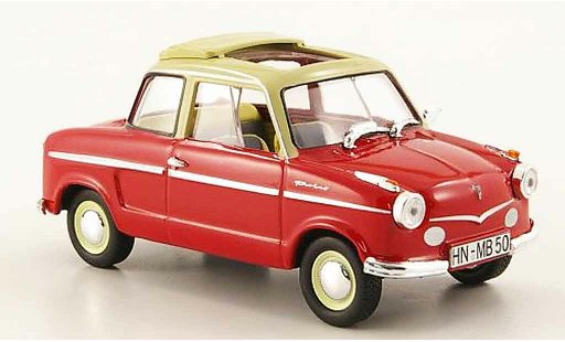 NSU Prinz Prinz I 1/43 Norev rosso beige avec geoffnetem tetto pieghevole 1958 modellini auto