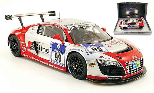 Audi R8 s tronic 1/18 Spark LMS no.99 line 24h adac nurburgring 2009 modellini auto