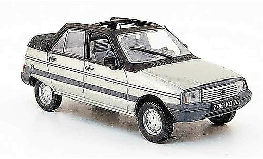 Citroen Visa Cabriolet 1/43 Nostalgie decouvrable grigio metallisee 1984 modellini auto
