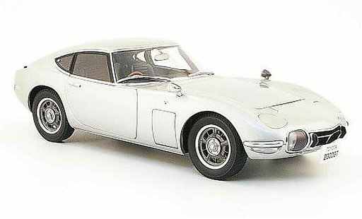 Toyota 2000 GT 1967 1/18 Autoart coupe grigio modellini auto