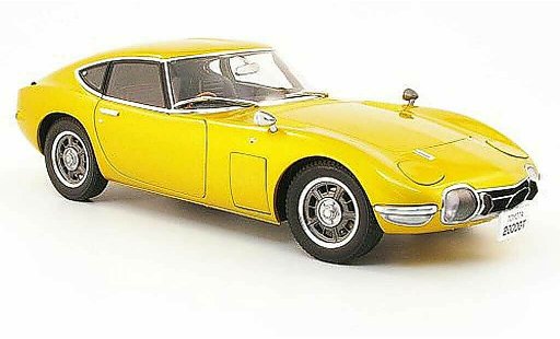 Toyota 2000 GT 1967 1/18 Autoart coupe gold modellini auto