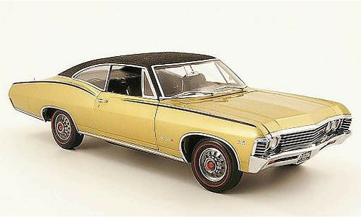 Chevrolet Impala SS 1/18 Ertl 1967 or/noir modellini auto