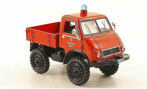 Mercedes Unimog 401-404 1/43 Schuco 401 pianale pompier Berlin modellini auto