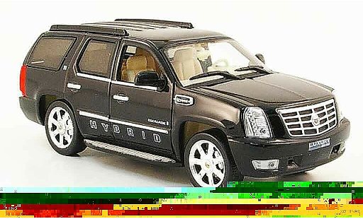 Cadillac Escalade hybrid 1/43 Luxury Die Cast nero 2009 2010 modellini auto