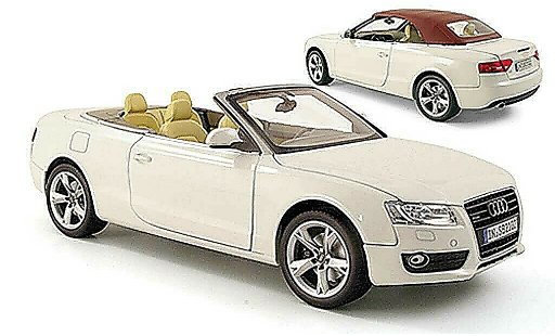 Audi A5 cabriolet 1/18 Norev Cabrio bianco 2009 modellini auto