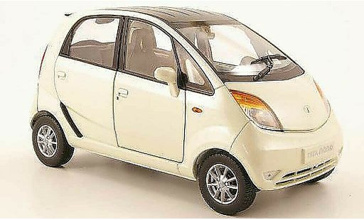 Tata Nano LX 1/18 Norev elfenbein 2009 modellini auto