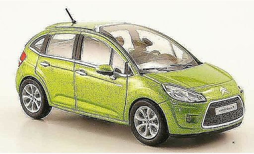 Citroen C3 Berline 1/43 Norev verde 5 turer 2009 modellini auto