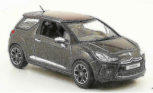 DS Automobiles DS3 Berline 1/43 Norev grigio rosso 2010 modellini auto