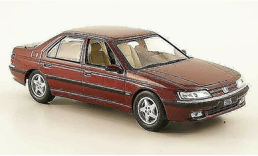 Peugeot 605 Base 1/43 Norev rosso 1998 modellini auto