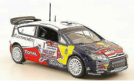 Citroen C4 WRC 2009 1/43 Norev No.1 Red Bull - Total Rally du Var modellini auto