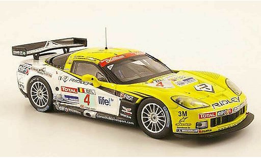 Chevrolet Corvette course 1/43 IXO C6 No.4 Ridley FIA GT 24h Spa 2009 modellini auto