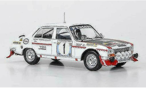 Peugeot 504 Berline 1/43 IXO Berlina No.1 Makinen/Liddon Safari Rally 1975 modellini auto