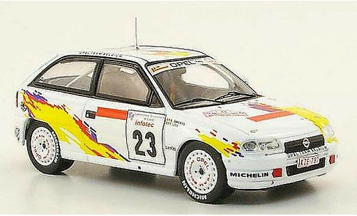 Opel Astra F GSi 1/43 IXO 16V No.23 Rally Korsika 1995 modellini auto