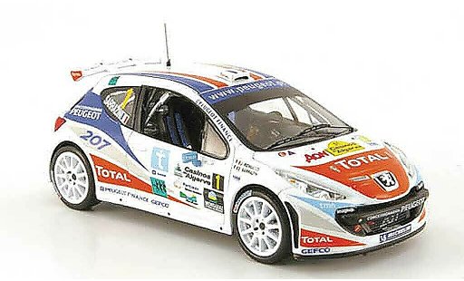 Peugeot 207 S2000 1/43 IXO No.1 Sarrazin/Renucci Rally Algarve 2007 modellini auto