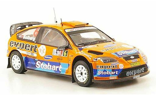 Ford Focus RS WRC 1/43 IXO 08 No.6 Stobart Rally Norwegen 2009 modellini auto