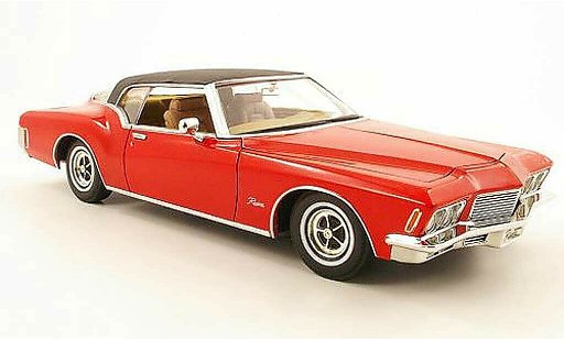 Buick Riviera Coupe 1/18 Yat Ming rosso/nero 1971 modellini auto