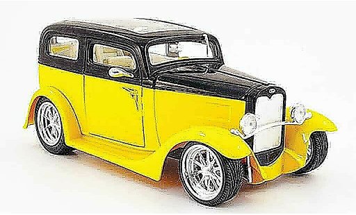 Ford Model A Sedan 1/18 Yat Ming giallo/nero avec panoramatetto 1931 modellini auto