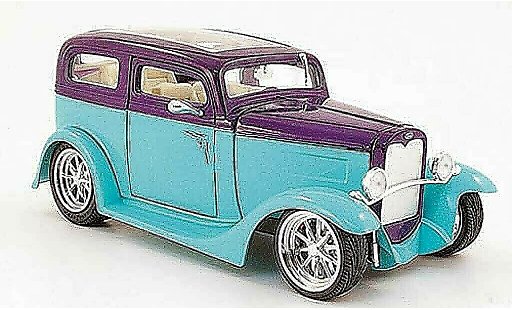 Ford Model A Sedan 1/18 Yat Ming turchese/lilla con Panoramatetto 1931 modellini auto