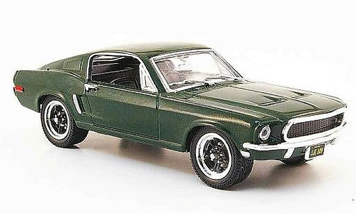 Ford Mustang Bullitt 1/43 Yat Ming GT Fastback verde modellini auto