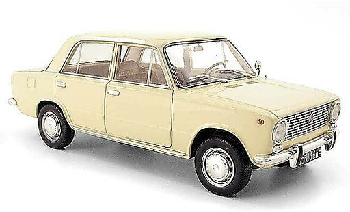 Lada 1200 Base 1/18 IST Models beige 1971 modellini auto