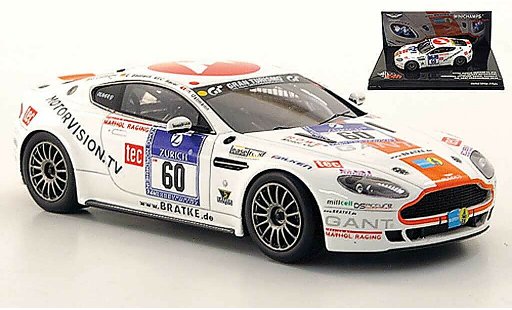 Aston Martin V8 Vantage GT4 gt4 1/43 Minichamps No.60 Team Bratke Motorsport 24h Nurburgring 2010 modellini auto