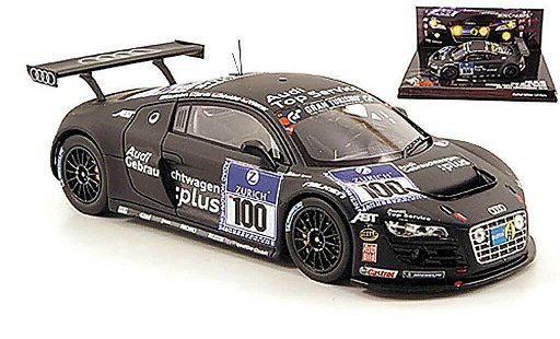 Audi R8 lms 1/43 Minichamps No.100 Team Abt 24h Nurburgring 2010 modellini auto