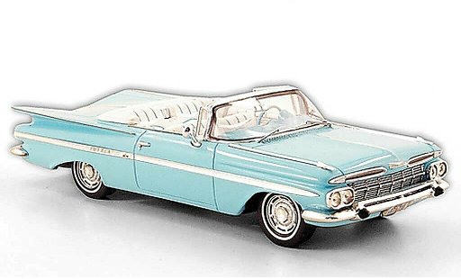 Chevrolet Impala Convertible 1/43 Spark 1959 Convertibile turchese modellini auto