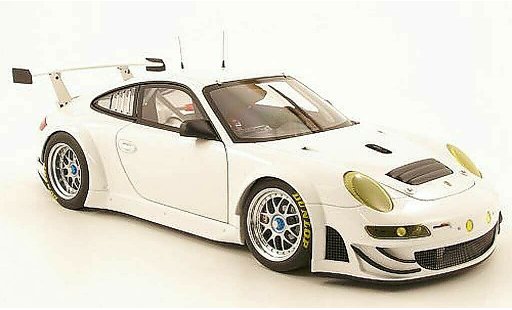 Porsche 911 GT3 RSR 1/18 Autoart 2009 bianco plain body modellini auto