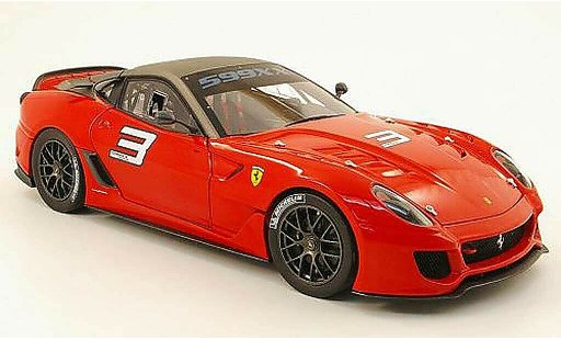 Ferrari 599 XX 1/18 Hot Wheels Elite no3 rosso/grigio modellini auto