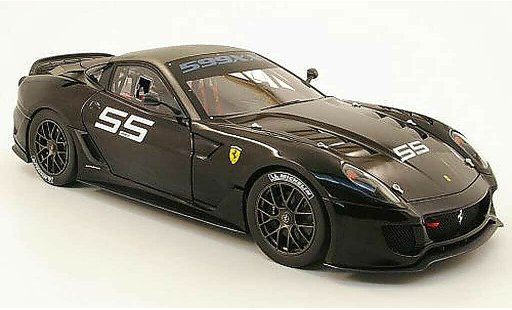 Ferrari 599 XX 1/18 Hot Wheels Elite no55 noir/grigio modellini auto