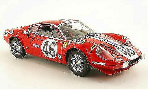 Ferrari Dino GT 1/18 Hot Wheels dino no.46 nart 24h le mans 1972 modellini auto