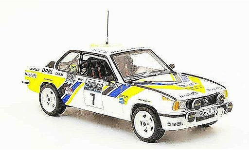 Opel Ascona B 400 1/43 Schuco no.7 rac rallye 1980 modellini auto