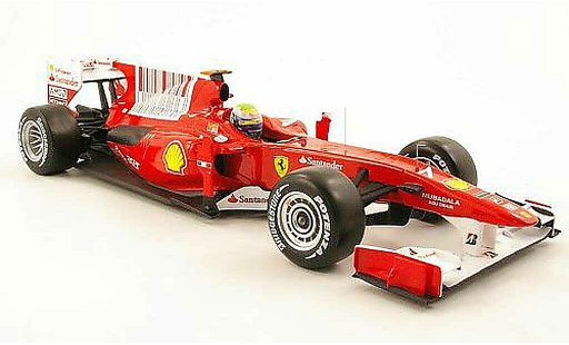 Ferrari F1 F2010 1/18 Hot Wheels f10 no.7 santander gp bahrain 2010 modellini auto