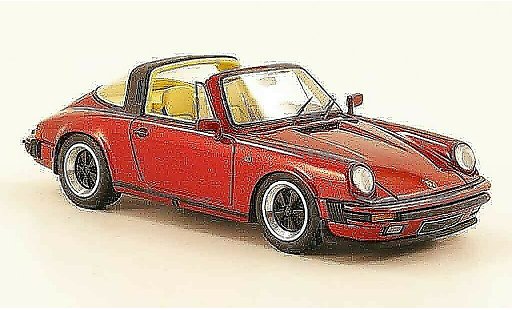 Porsche 911 Targa 1/43 Look Smart Carrera 3.2 rosso modellini auto