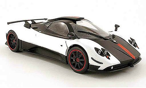 Pagani Zonda cinque 1/18 Mondo Motors bianco/nero/rosso modellini auto