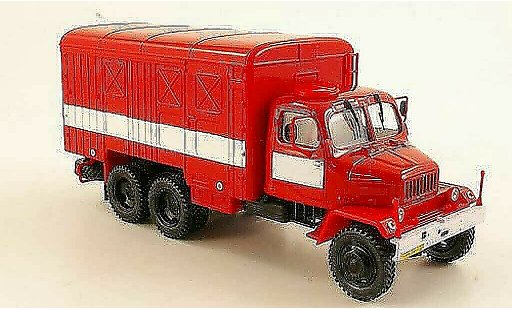 Praga V3S Kasten 1/43 Abrex furgone rosso/bianco modellini auto