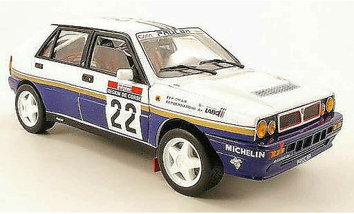 Lancia Delta HF Integrale 1/18 Sun Star no.22 rothmans tour de corse 1990 p.bernardini / p.dran modellini auto