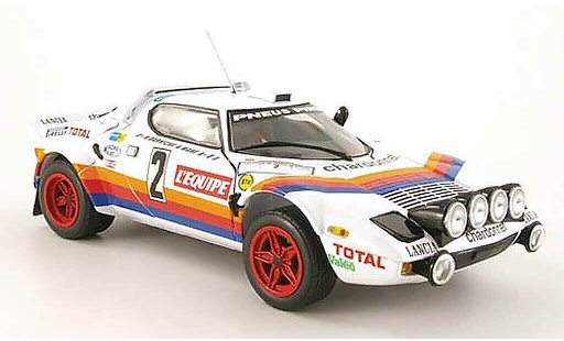 Lancia Stratos HF 1/18 Sun Star rallye no.2 total tour de france 1981 modellini auto