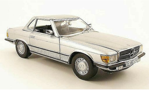Mercedes 350 Base 1/18 Sun Star (r107) hardtop grigio metallized 1977 modellini auto