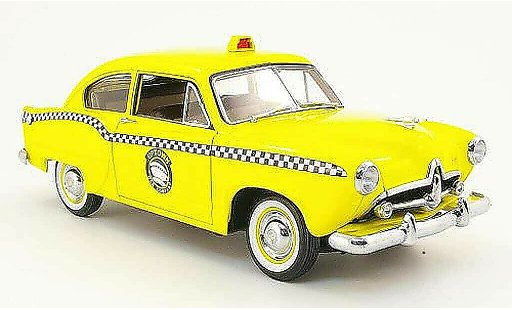 Kaiser Henry Taxi Base 1/18 Sun Star j uptown cab company giallo 1951 modellini auto