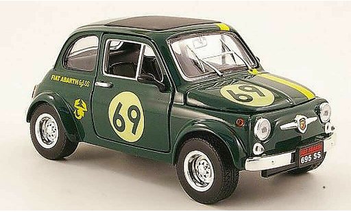 Fiat 500 Abarth 1/18 Mondo Motors 695ss verde no.69 modellini auto