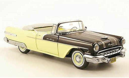 Pontiac Star Chief Convertible 1/43 Neo Convertibile Jaune creme/nero 1956 modellini auto