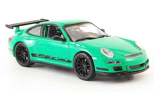 Porsche 911 GT3 RS 1/43 Yat Ming verde avec neroen strisce modellini auto