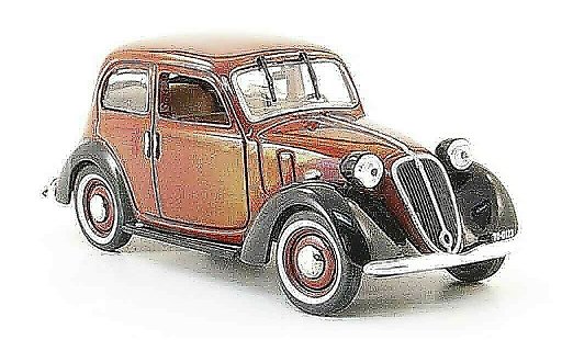 Fiat 1100 Nuova Balilla 1/43 Norev rosso nero modellini auto