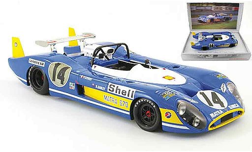 Simca Matra MS670 1/18 Kyosho no.14 cevert/ganley 24h le mans 1972 modellini auto
